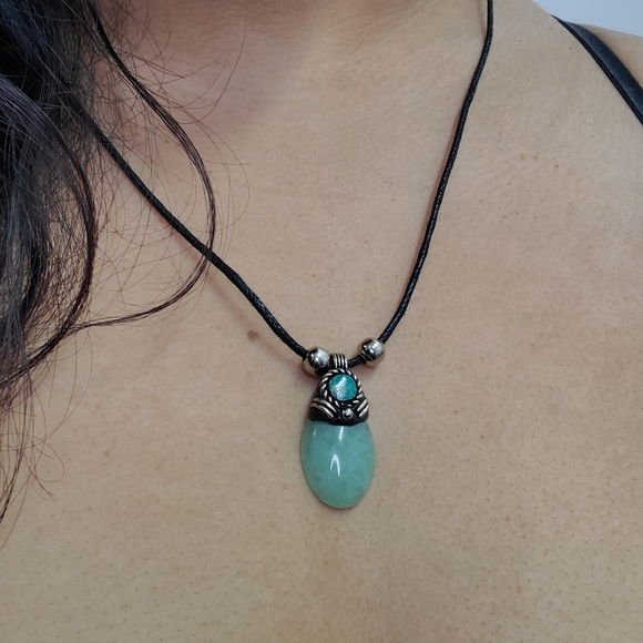 Dainty Stone Necklace Choker Boho Hand Crafted NEW - Picture 3 of 6